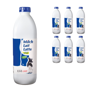 Vollmilch UHT Flasche, 6x1.5L